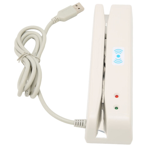 Card Writer, Compact Portable Two Way Swiping Credit Card Reader Convenient Practical For ID Authentication For Banking System For POS System