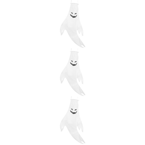 3Pièces Accessoires Halloween Suspendus Fantômes Polyester