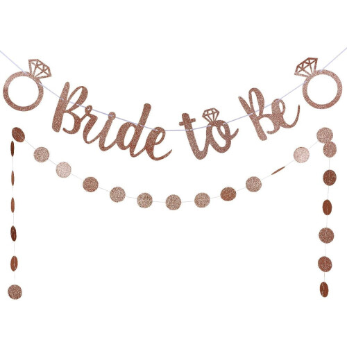 Gold Glitter 50th Birthday Banner Set
