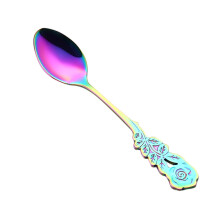 Stainless Steel Stirring Spoon – Coffee, Tea, Dessert, Salad Spork – Compatible with All Standard Bowls
