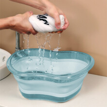 Foldable Wash Basin – Collapsible Kitchen Dish Pan, Portable Foot Bath & Laundry Bucket, Camping/BBQ/Travel Use, Space-Saving & Durable