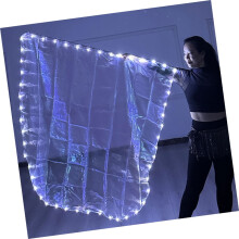 Tizuqe LED-valoiset ylistyslippubannerit aikuisille ja tytöille helppokäyttöisillä tangoilla