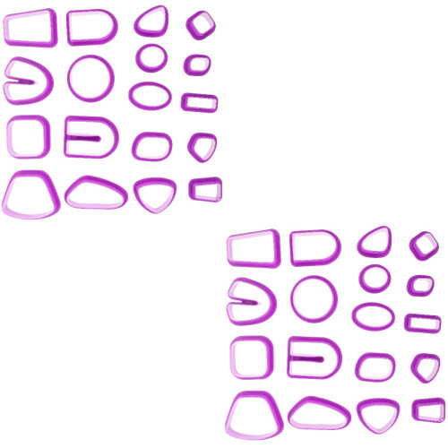 36Pièces Outils Découpe Pâte Polymère Pour Violet
