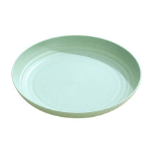 9" Microwave-Safe Wheat Straw Plates, Unbreakable & Dishwasher Safe, Non-Toxic Reusable Tableware (Green) – Compatible with Kitchen & Restaurants
