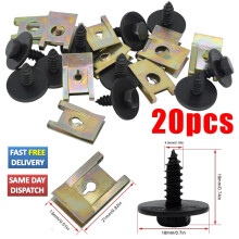 20Pcs U Nut Hex Screw for BMW Speed Fastener Undertray Sheet Metal Clip Fixing US