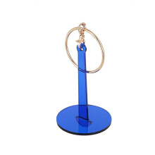 Bærbar garnholder i tre for hekling – armbånd og skulderstropp, garnspinner, strikkeutstyr, heklegave (blå), kompatibel