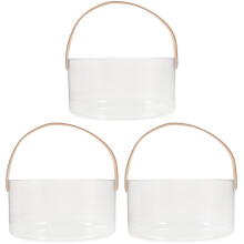 3Pièces Seau De Bar Transparent En Pour Bouteilles Glace