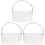 3Pièces Seau De Bar Transparent En Pour Bouteilles Glace 1