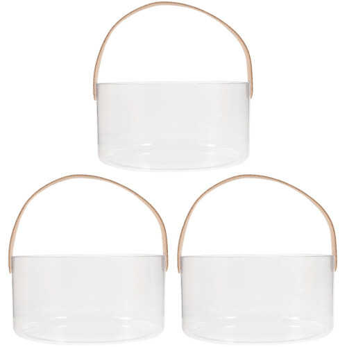 3Pièces Seau De Bar Transparent En Pour Bouteilles Glace