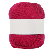 Cotton & Wool Yarn for Crochet, Knitting, Weaving – Soft Solid Color, Watermelon Red, for Sweaters, Hats, Socks, Gloves, Crafts, Christmas Gifts