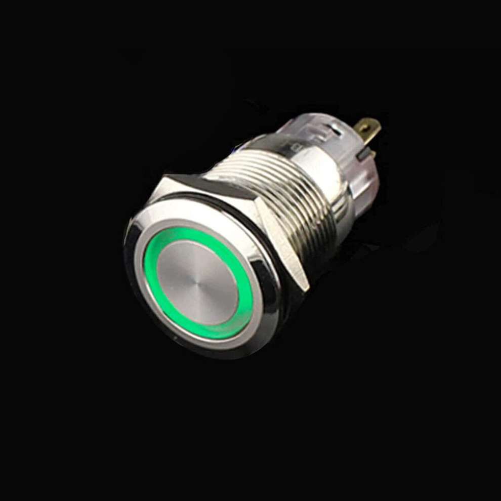 2Pcs 19Mm 12V Led On Off Push Button Power Switch Latching With Wire Socket Harness 9464372776542