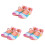 3Paires Chaussures Rose Danse Semelle Enfants 1