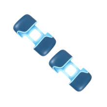 2Pièces Support Éponge Cuisine Bleu Pp+tpr Porte-Éponges Égouttoir