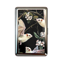 Vintage-Style Card & Cash Case, 2026 Metal Cigarette Case with Snap, Elegant Rebellious Card Box for Cards/Cash/ID – Gift for Women & Men,