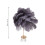 Feather Table Lamp 3 Color Dimmable Touch Bedside Light USB Gray Modern Decor 2
