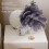 Feather Table Lamp 3 Color Dimmable Touch Bedside Light USB Gray Modern Decor 5