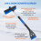 Snow Brush & Ice Scraper 32 inch Aluminum Extendable with 4