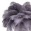 Feather Table Lamp 3 Color Dimmable Touch Bedside Light USB Gray Modern Decor 14