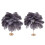 Feather Table Lamp 3 Color Dimmable Touch Bedside Light USB Gray Modern Decor 15