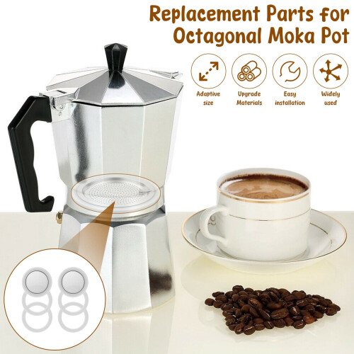 Espresso Maker Filter and Gasket Set for 6 or 12 Cup 1