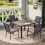 Non-Slip Artificial Leather Chair Cushion Square 1-Pack 4