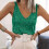 Women's V-Neck Sequin Blouse 5