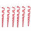 Candy Cane Lollipop Ornaments Red White 6 Pcs 17cm 1