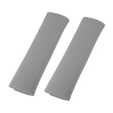 Flannel Car Seatbelt Pad Covers Universal Gray 26x7cm 2 Pcs