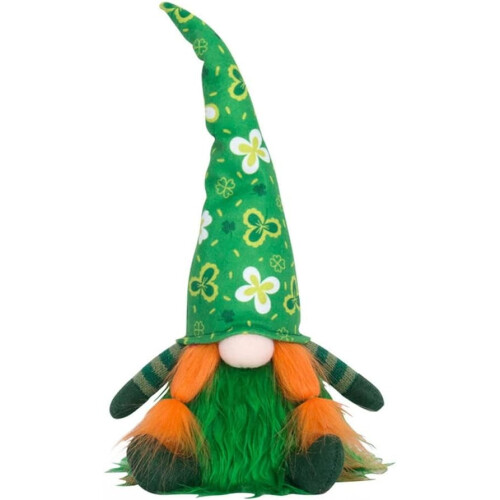 St. Patrick's Day Gnome Plush Decor Set of 3 1