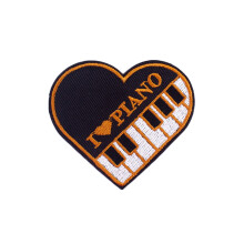Ysmzzmsy 1 PCS Heart shaped patch Iron On or Sew On Embroidered Patch