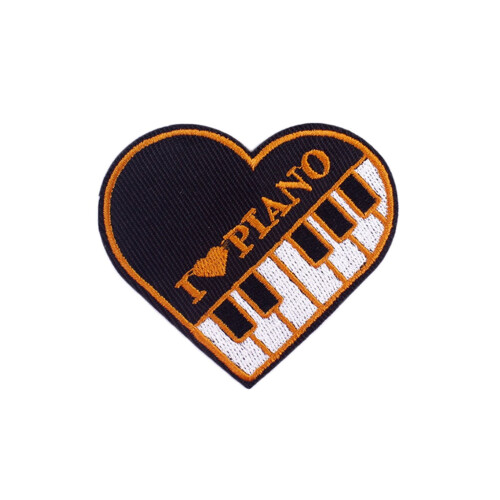 Ysmzzmsy 1 PCS Heart shaped patch Iron On or Sew On Embroidered Patch