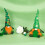 St. Patrick's Day Gnome Plush Decor Set of 3 4