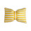 Striped Wool Decorative Pillow with Bow 19.6x13 Inch 3