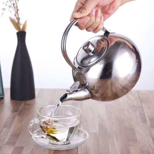Stainless Steel Tea Kettle with Infuser Filter 2