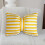Striped Wool Decorative Pillow with Bow 19.6x13 Inch 5