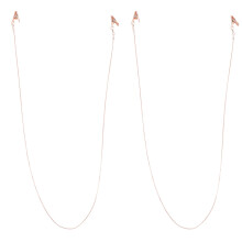 2Pièces Attache Lunettes Métal Rose Gold, Et Durable