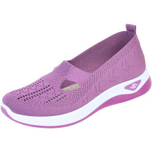 (Purple, 43) Women\'s Casual Slip-On Sneakers Soft Sole