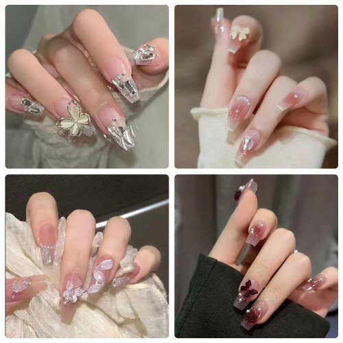 Fake Nail Art Long False Nails 24pcs 2