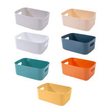 7Pcs Plastic Storage Bins for Pantry Organizer Assorted Color Rectangular Shape