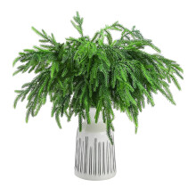 20 Pcs 45 cm Artificial Norfolk Pine, Realistic Lemon Kitchen Decor, Soft Pine Needles for Christmas, Easy Maintenance