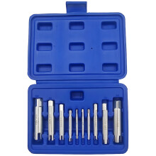 10PCS Screw Extractor Set (M4-M22), Carbon Steel, with Carry Box – Compatible with Stripped/Damaged Screws