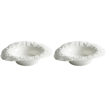 2St Wit Keramisch Bord Voor Pasta En Desserts Thuis