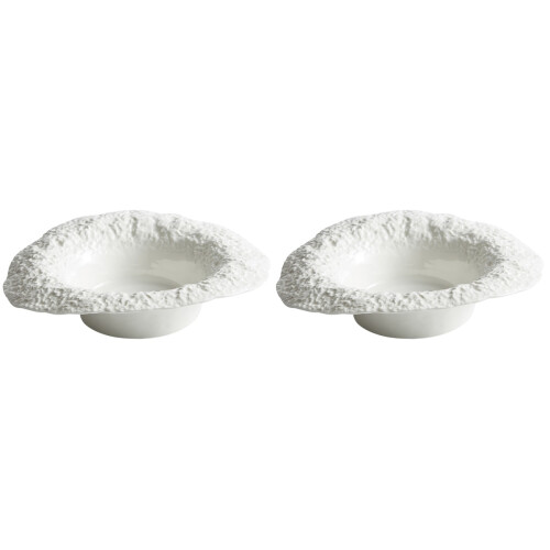 2St Wit Keramisch Bord Voor Pasta En Desserts Thuis