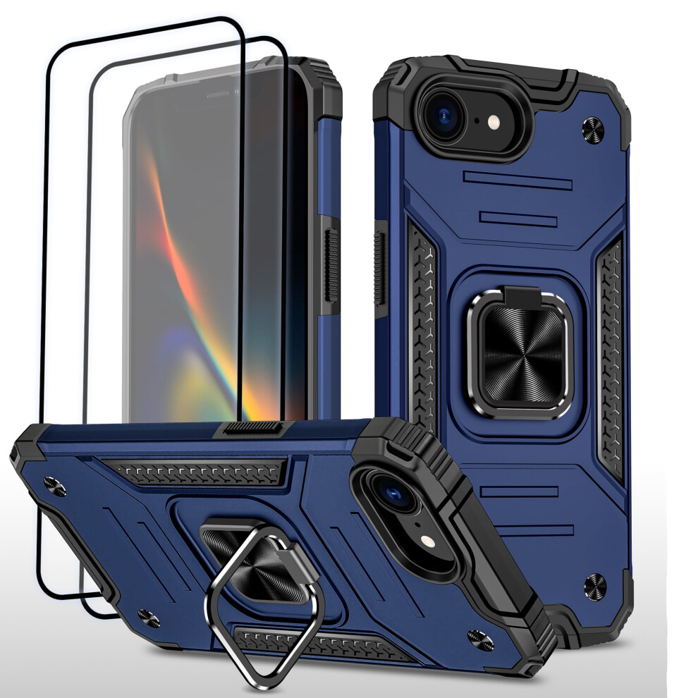 Iphone 16E And Se4 Case With 2 Screen Protectors Blue 9027700685673