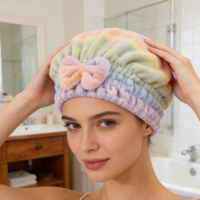 Super Absorbent Wet Hair Towel Fine Fiber Hair Dryer Cap Soft And Fast Drying Household Towel