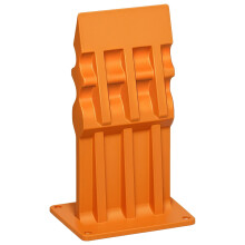 Wall Mounted Kindling Splitter, High Carbon Steel Mini Firewood Cutter, Orange Wavy Design, Compact & Portable – Compatible with Standard Wood