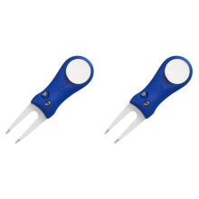 2St Golf Divot Tool Inklapbaar Met Balmarker En Grip