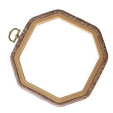 Multi Color Octagon Embroidery Hoop Wooden Craft Frame for Embroidery Lovers