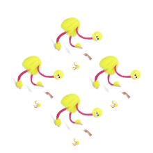4Pièces Jouets Marionnettes Autruche Peluche Pour Jeux D'enfants