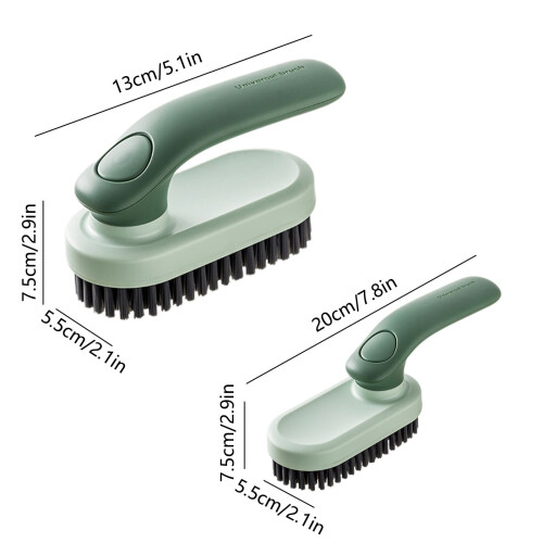 Soft Bristled Shoe Brush, Multifunctional Laundry Brush with Folding Handle – Compatible with All Shoes 2